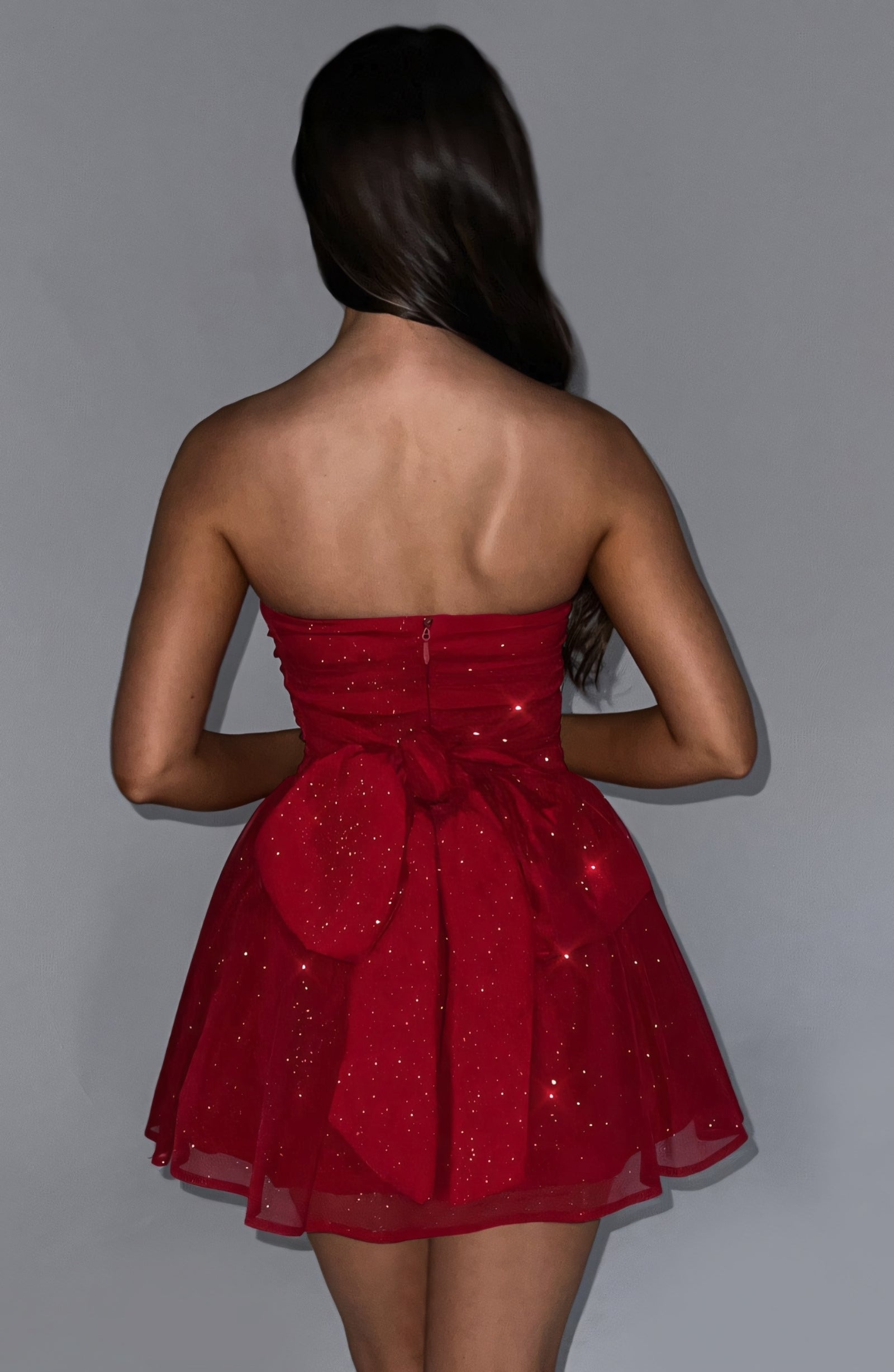 CHARLOT MINI DRESS - RED SPARKLE