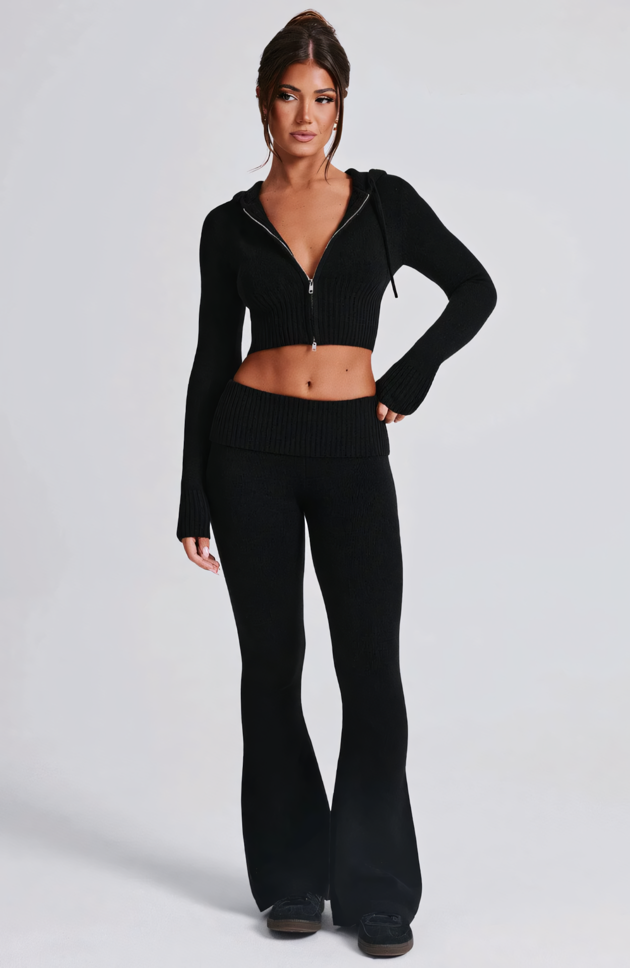 MARA KNIT PANTS - BLACK