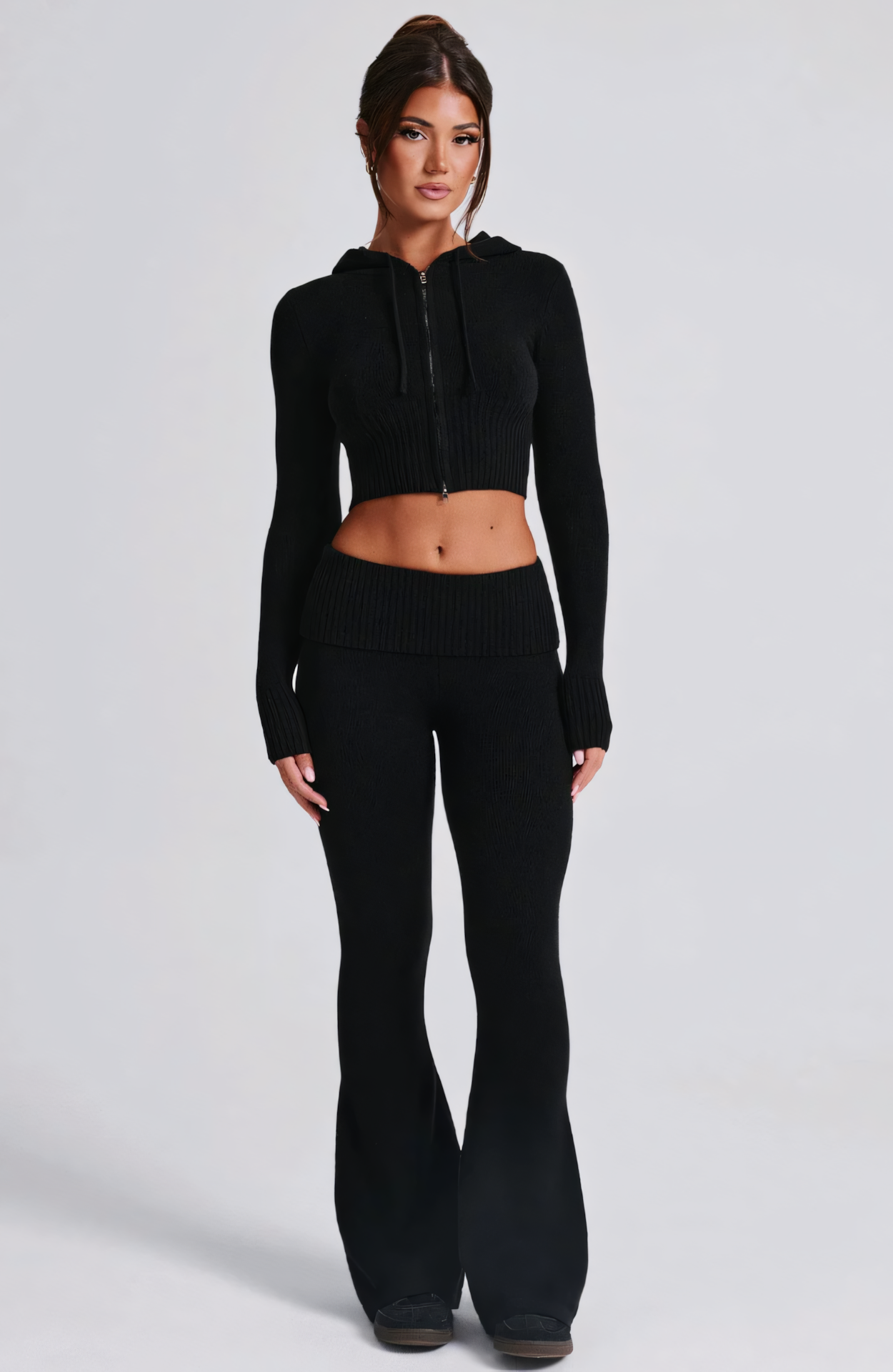 MARA KNIT PANTS - BLACK