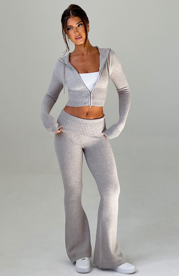 MARA KNIT PANTS - GREY