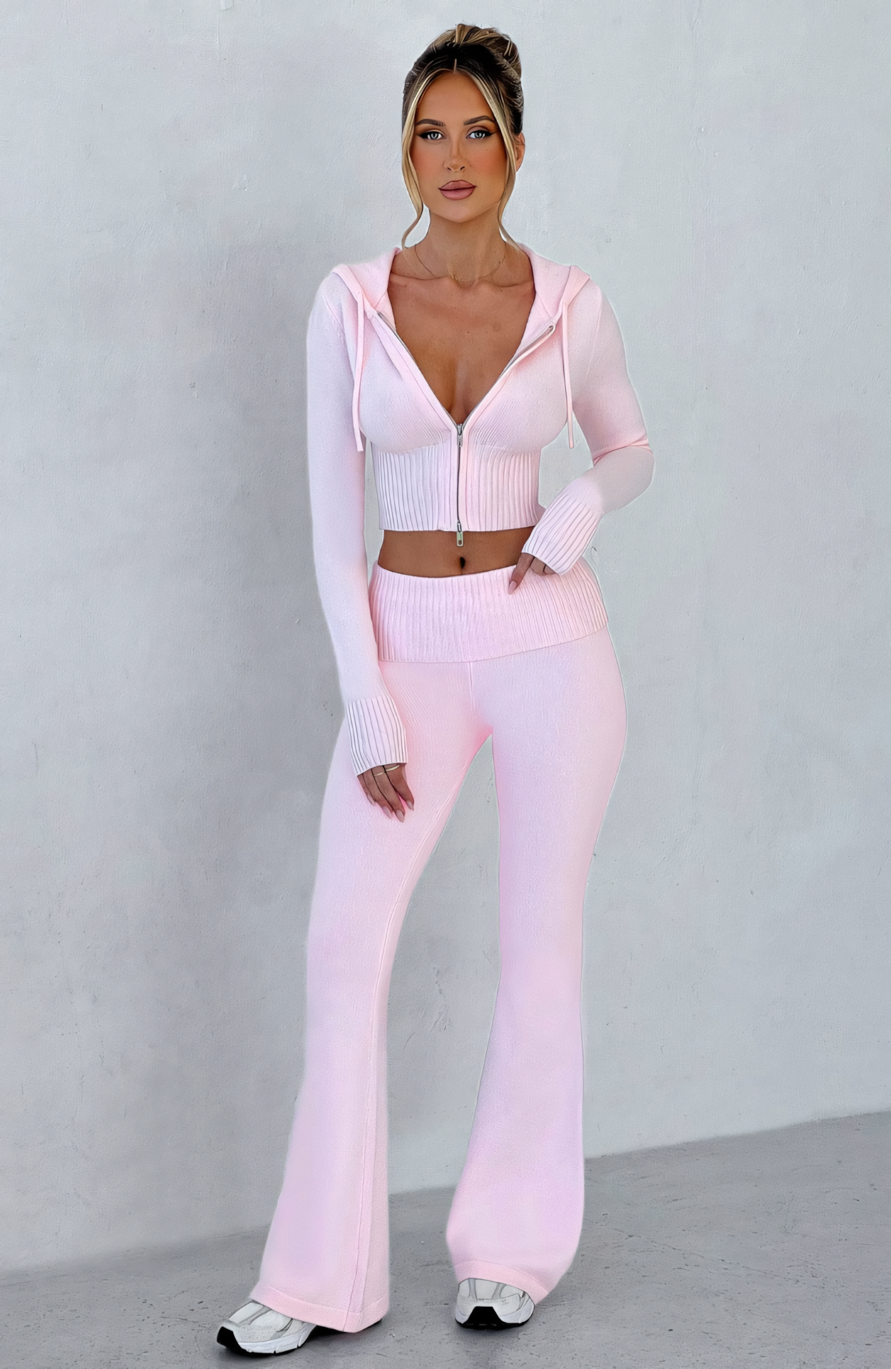 MARA KNIT PANTS - PINK