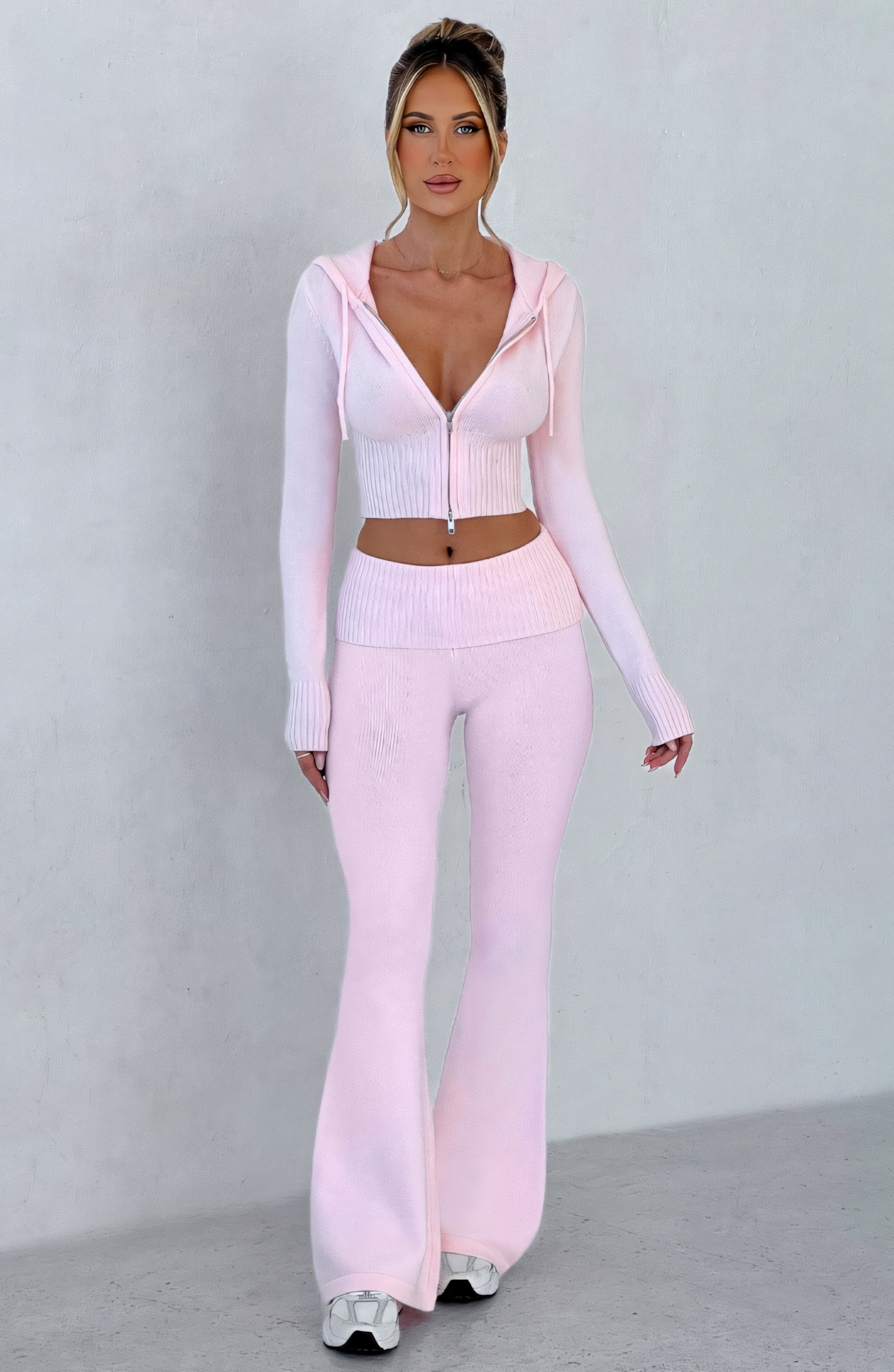 MARA KNIT PANTS - PINK