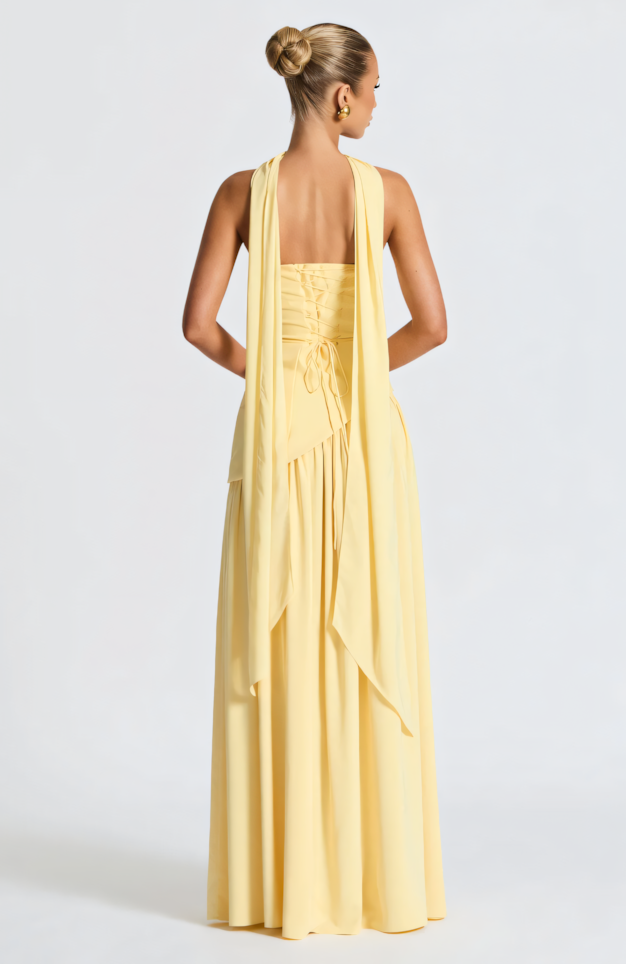 TATE MAXI DRESS - LEMON
