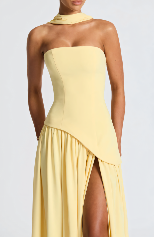 TATE MAXI DRESS - LEMON