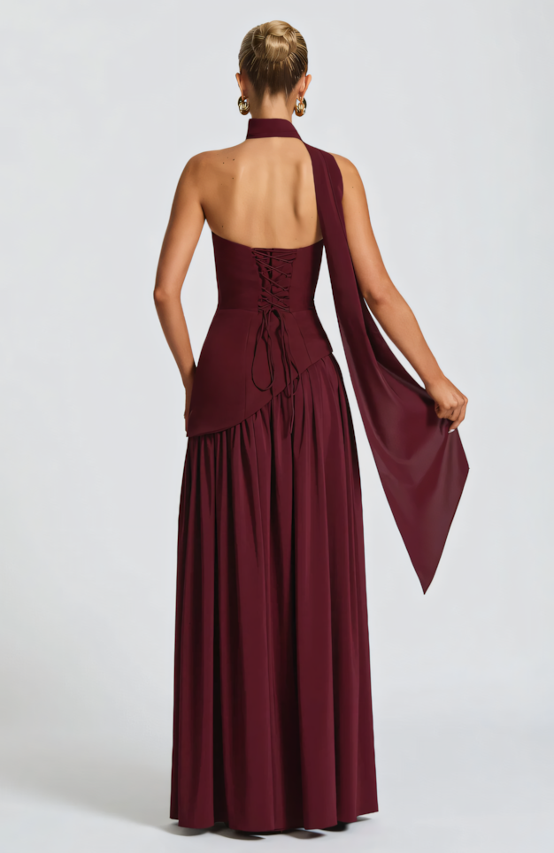 TATE MAXI DRESS - CHERRY
