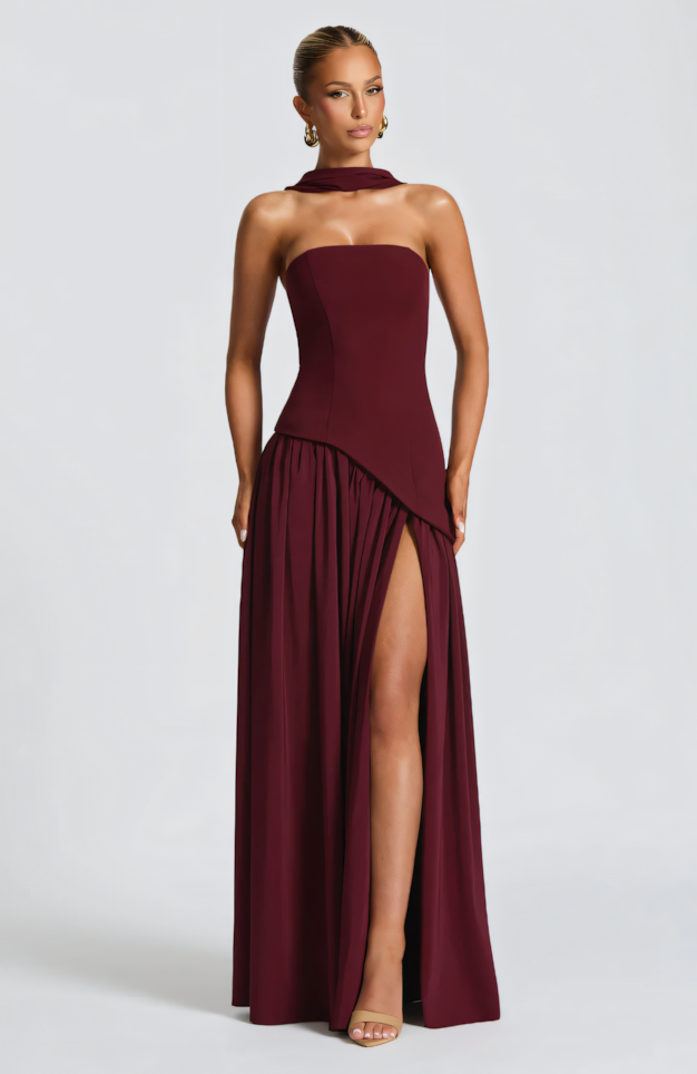 TATE MAXI DRESS - CHERRY