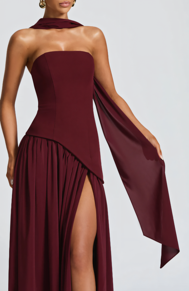 TATE MAXI DRESS - CHERRY