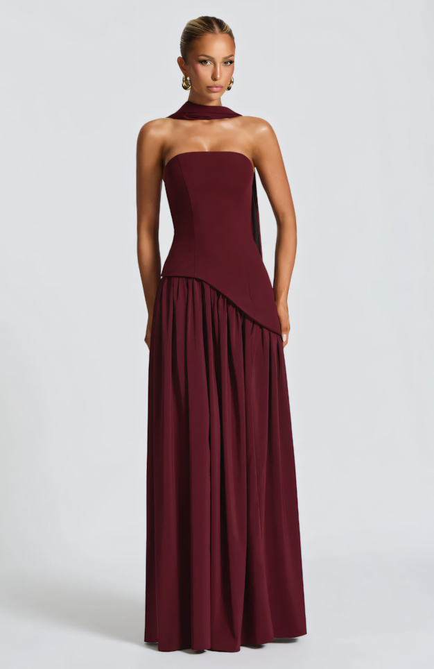 TATE MAXI DRESS - CHERRY