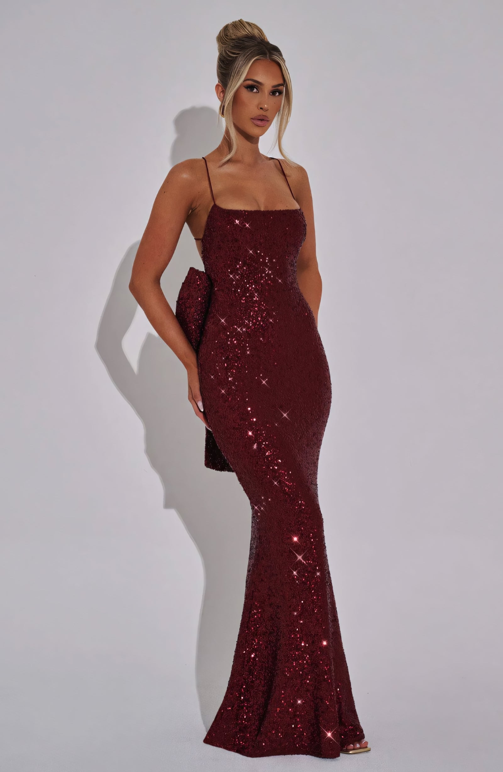 ARIEL MAXI DRESS - WINE