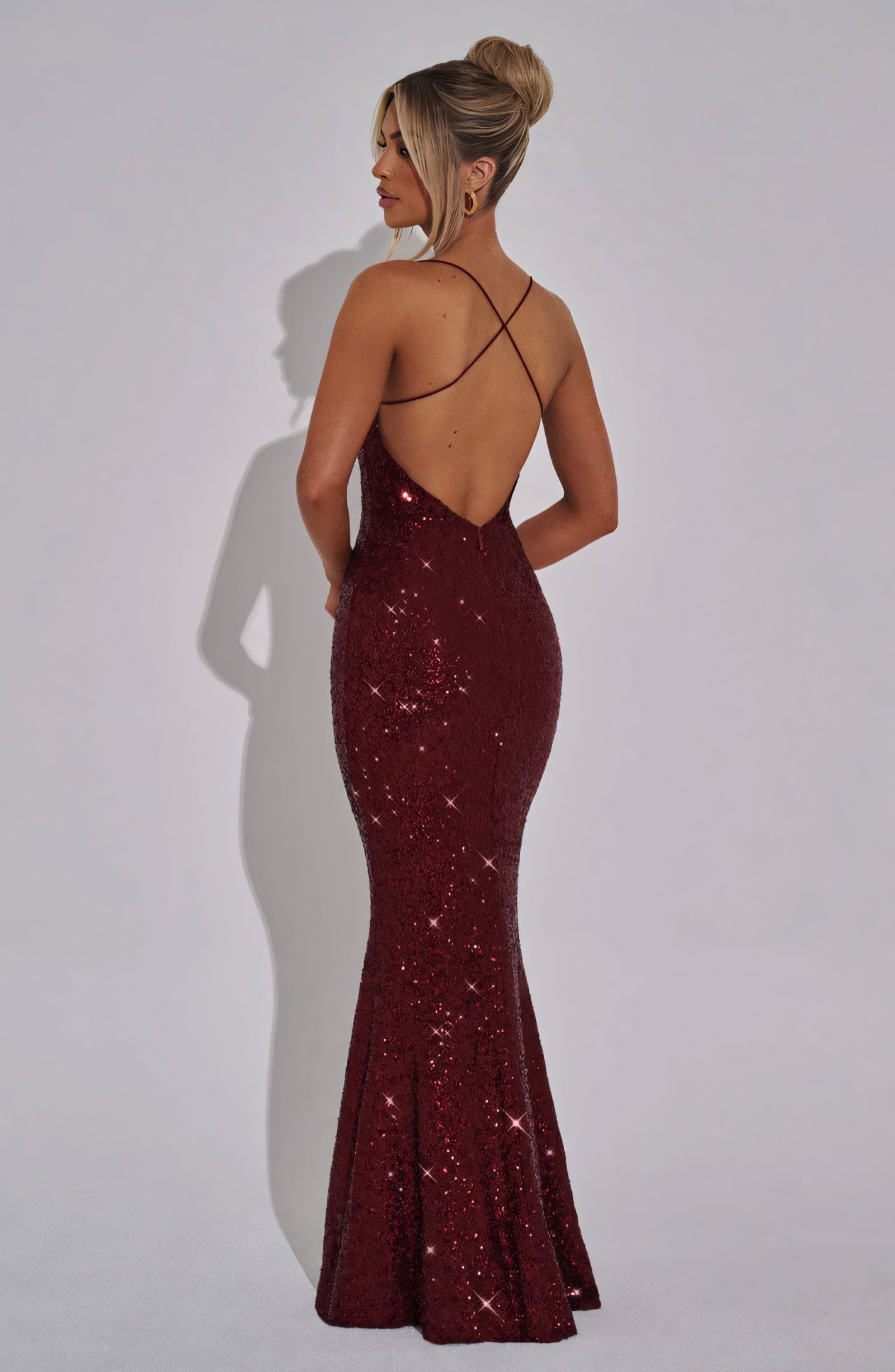 ARIEL MAXI DRESS - WINE