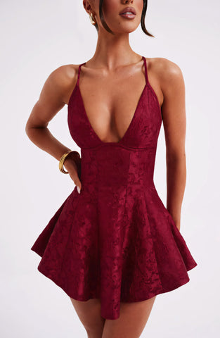 LUCY PLAYSUIT - RED
