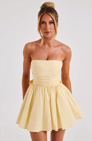CHARLOT MINI DRESS - LEMON