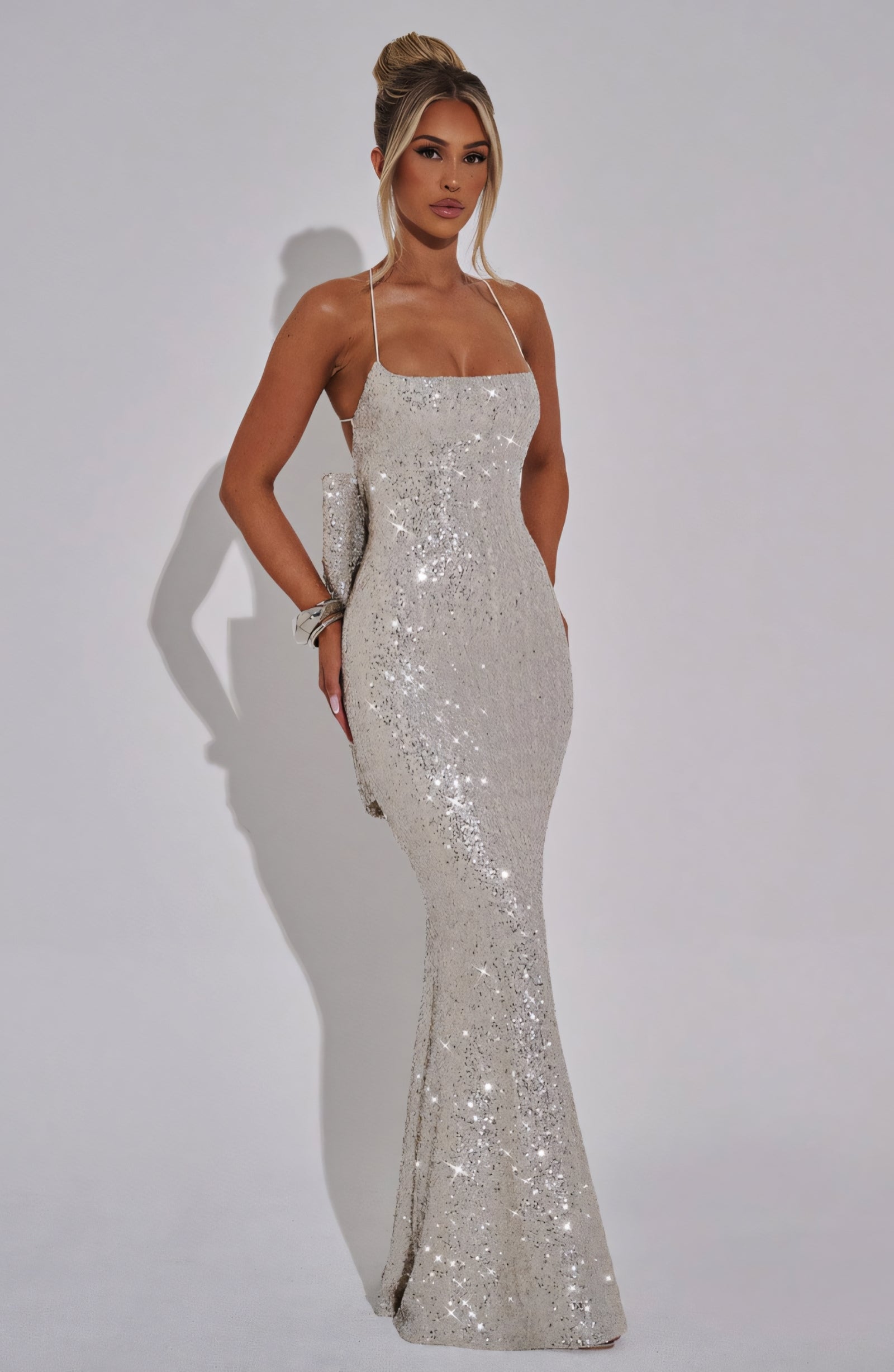 ARIEL MAXI DRESS - CHAMPAGNE