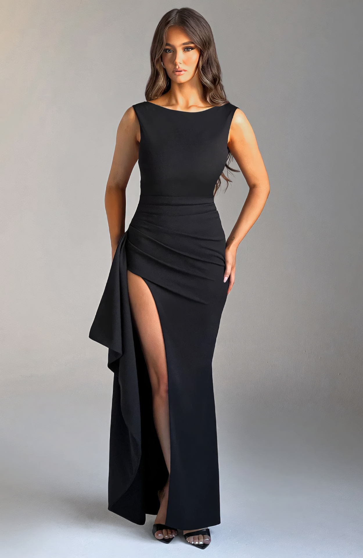 MADDY MAXI DRESS - BLACK