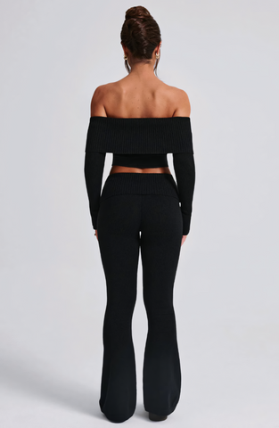 MARA KNIT PANTS - BLACK
