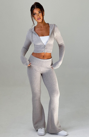 MARA KNIT PANTS - GREY