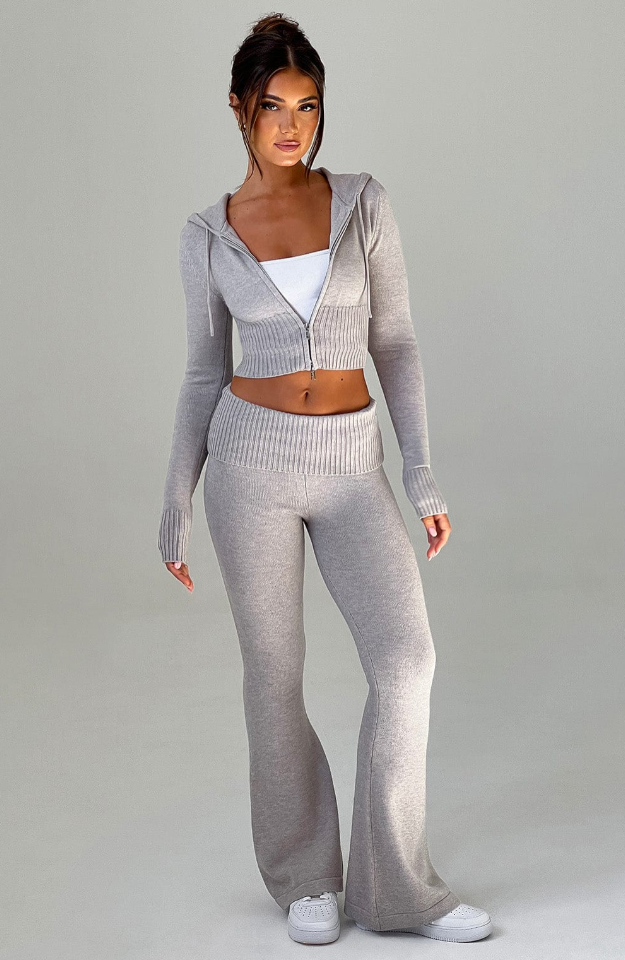 MARA KNIT PANTS - GREY