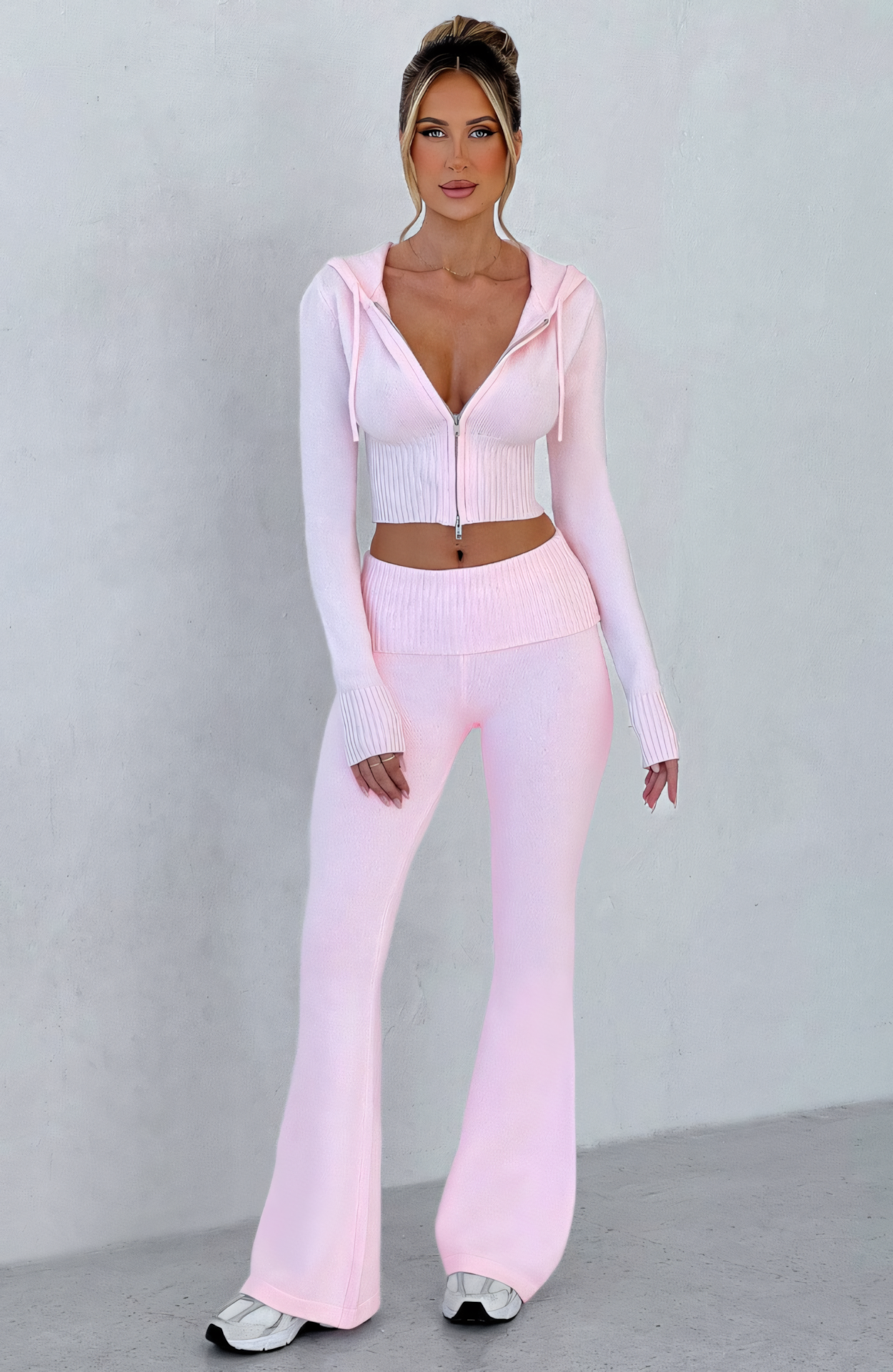 MARA KNIT PANTS - PINK