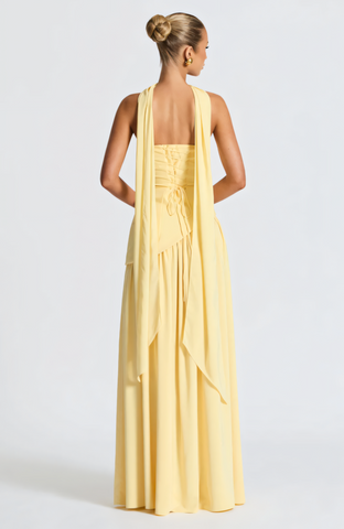 TATE MAXI DRESS - LEMON