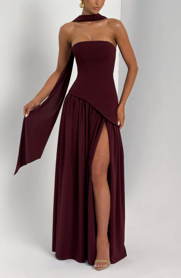 TATE MAXI DRESS - CHERRY