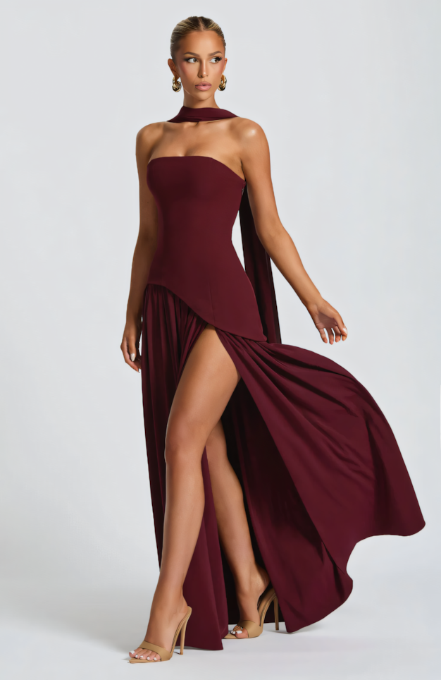 TATE MAXI DRESS - CHERRY