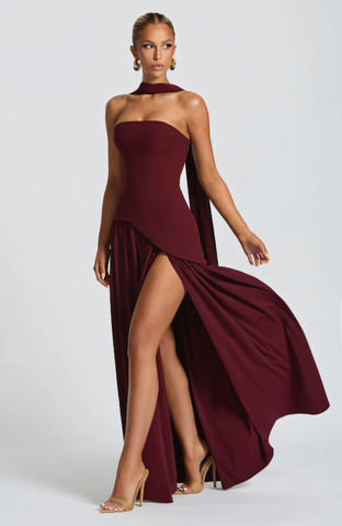 TATE MAXI DRESS - CHERRY