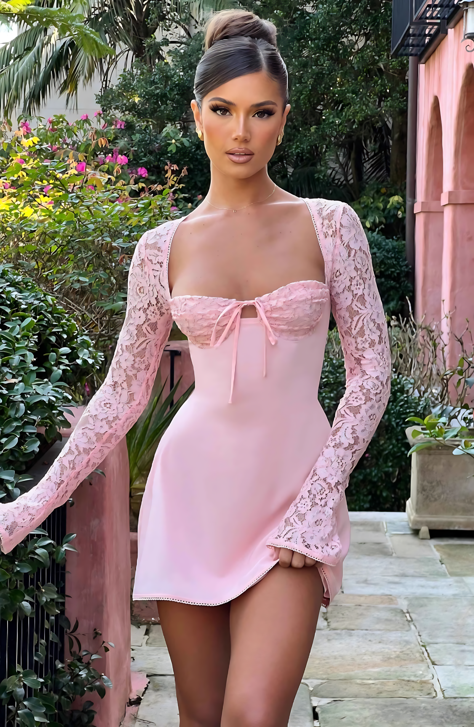 ANGELA MINI DRESS - PINK