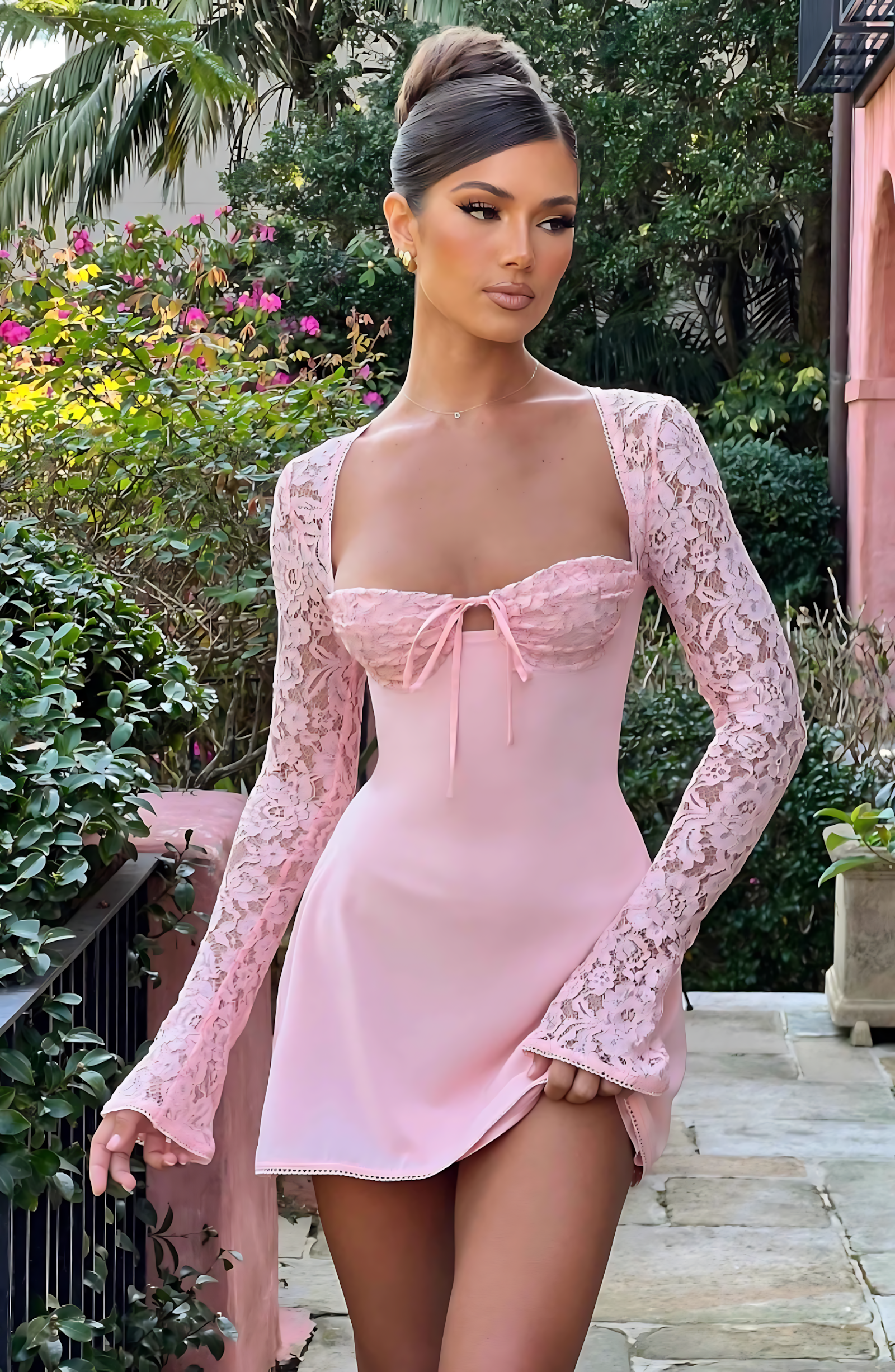 ANGELA MINI DRESS - PINK