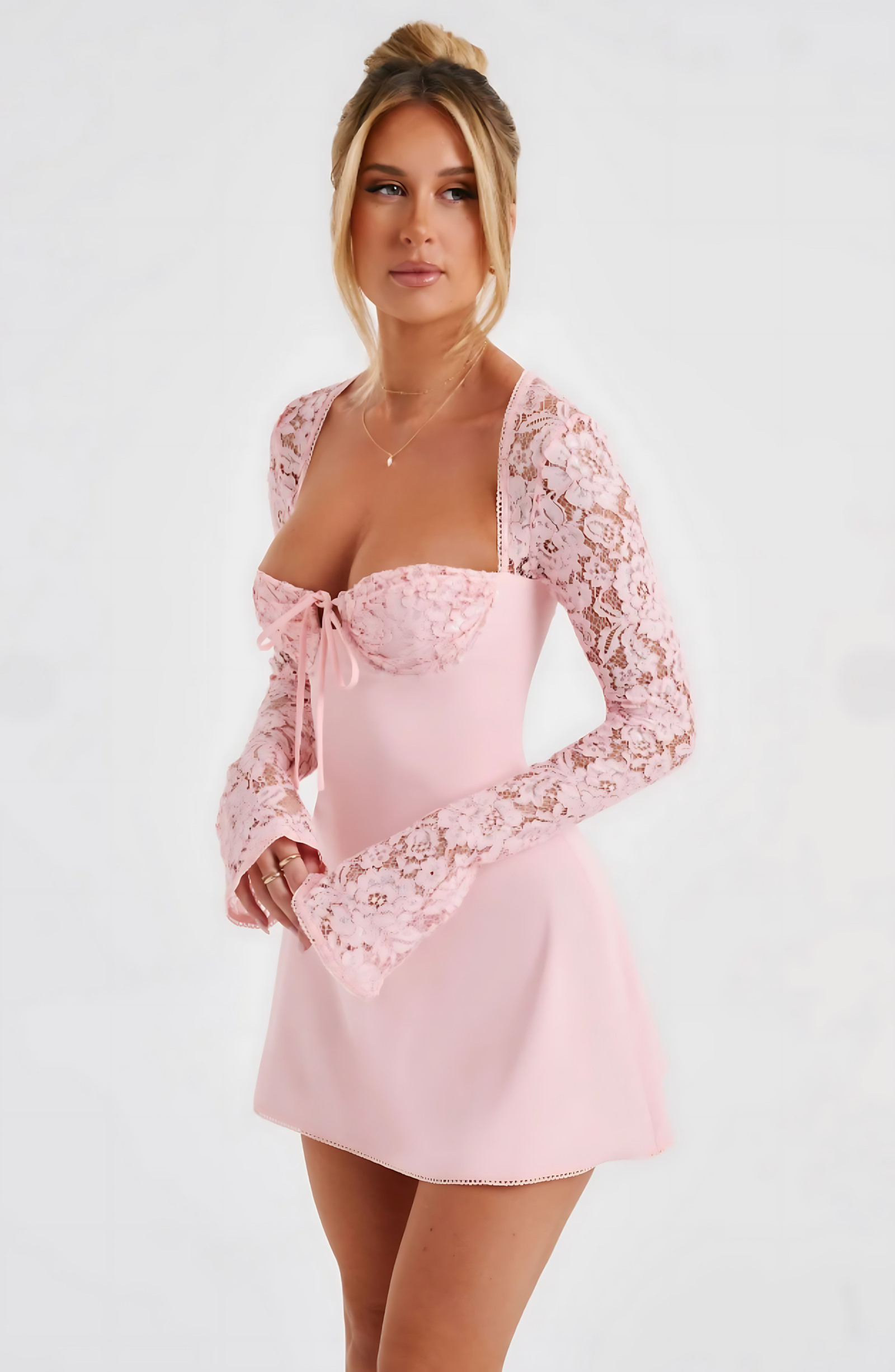 ANGELA MINI DRESS - PINK